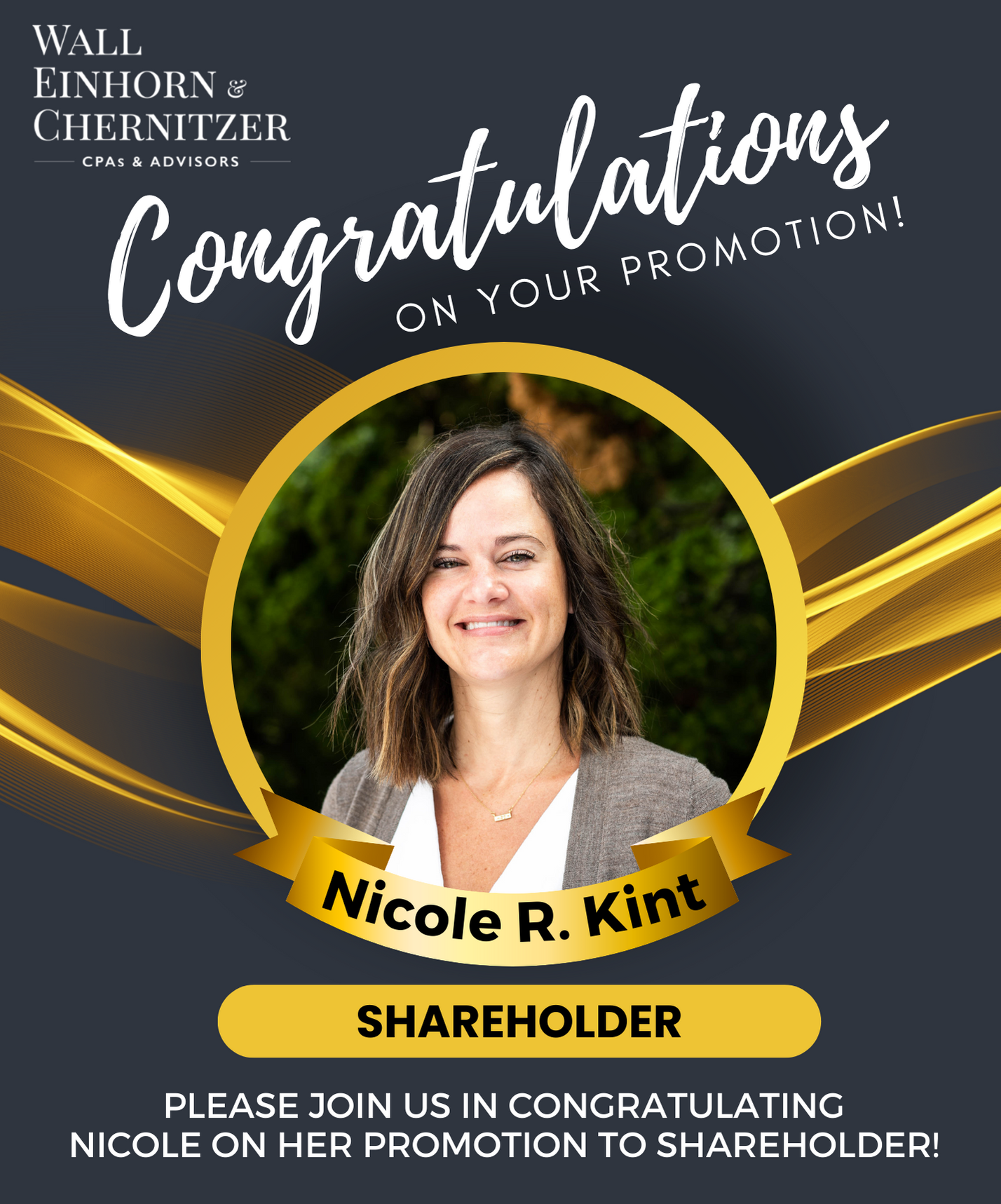 WEC Announces Promotion of Nicole R. Kint, Partner