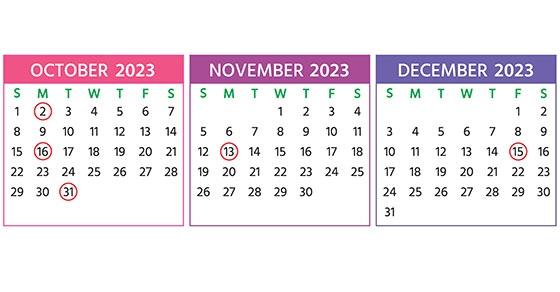 2023 Q4 tax calendar: Key deadlines for businesses and other employers Image